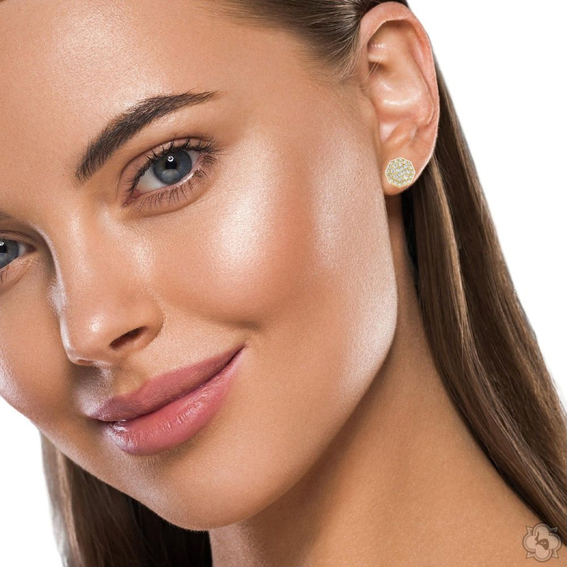 OctaGlow Diamond Cluster Earrings 70410 - Image 7