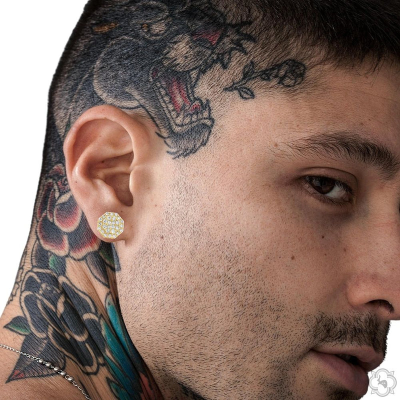 OctaGlow Diamond Cluster Earrings 70410 - Image 8