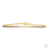 14K Gold Ombre Sapphire Tennis Bracelet 70343