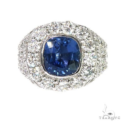 One of One Sapphire Diamond Ring 67268 - Image 1