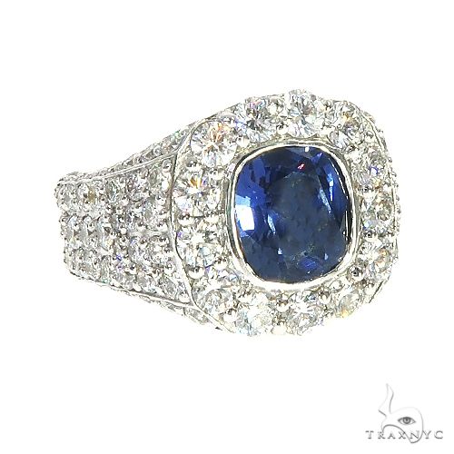 One of One Sapphire Diamond Ring 67268 - Image 2