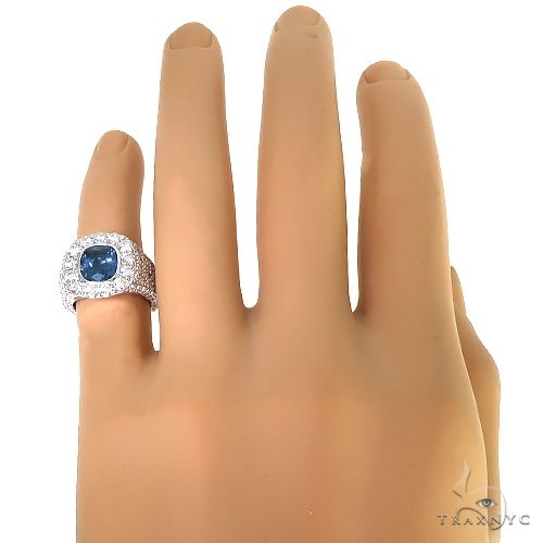 One of One Sapphire Diamond Ring 67268 - Image 6
