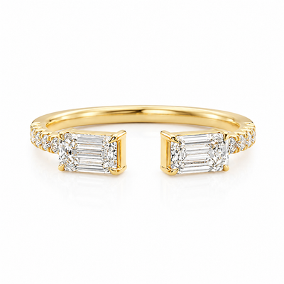 Open Emerald Elegance Ring 71609