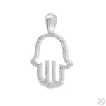 Outline Diamond Hamsa Pendant 70799 - Image 1