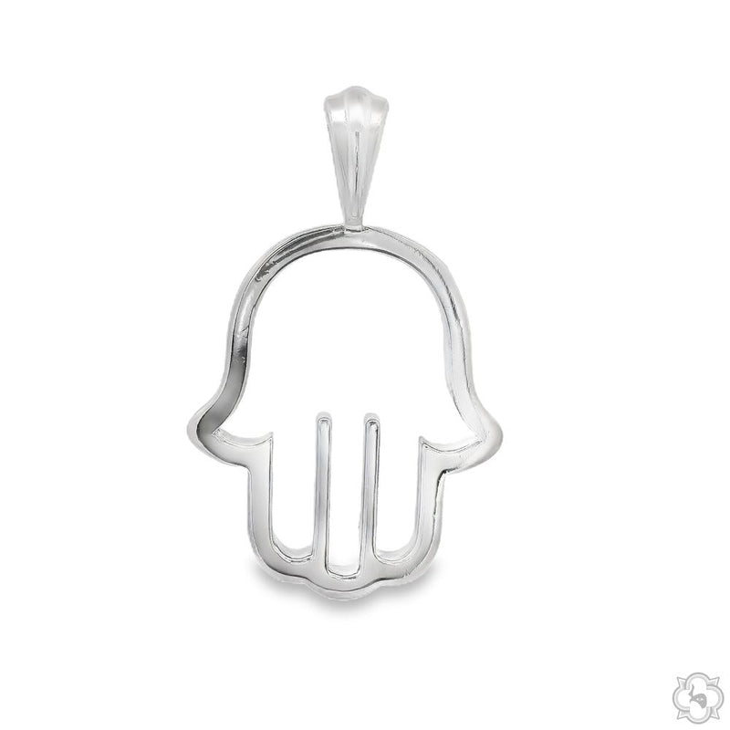 Outline Diamond Hamsa Pendant 70799 - Image 3