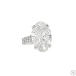Oval Diamond Engagement Ring 70522 - Image 2