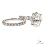 Oval Diamond Engagment Ring Set 68834 - Image 1