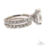 Oval Diamond Engagment Ring Set 68834 - Image 4