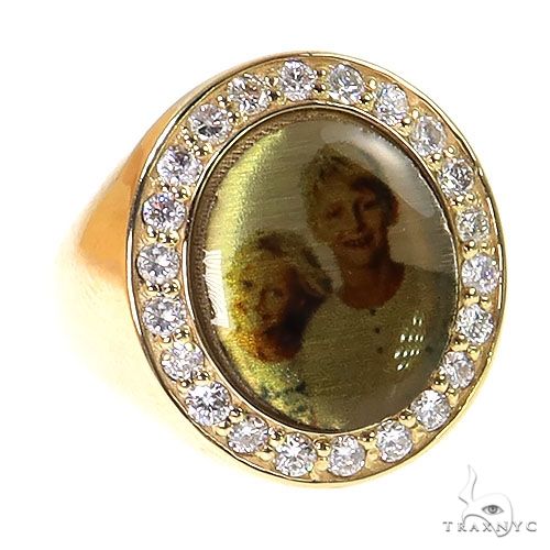 Oval Diamond Photo Ring 68604 - Image 1