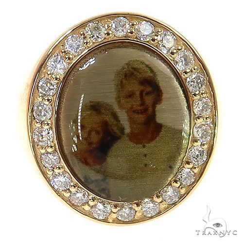 Oval Diamond Photo Ring 68604 - Image 2