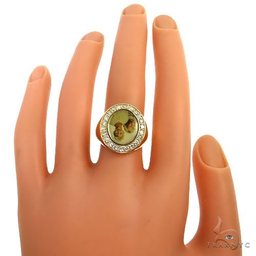 Oval Diamond Photo Ring 68604 - Image 6