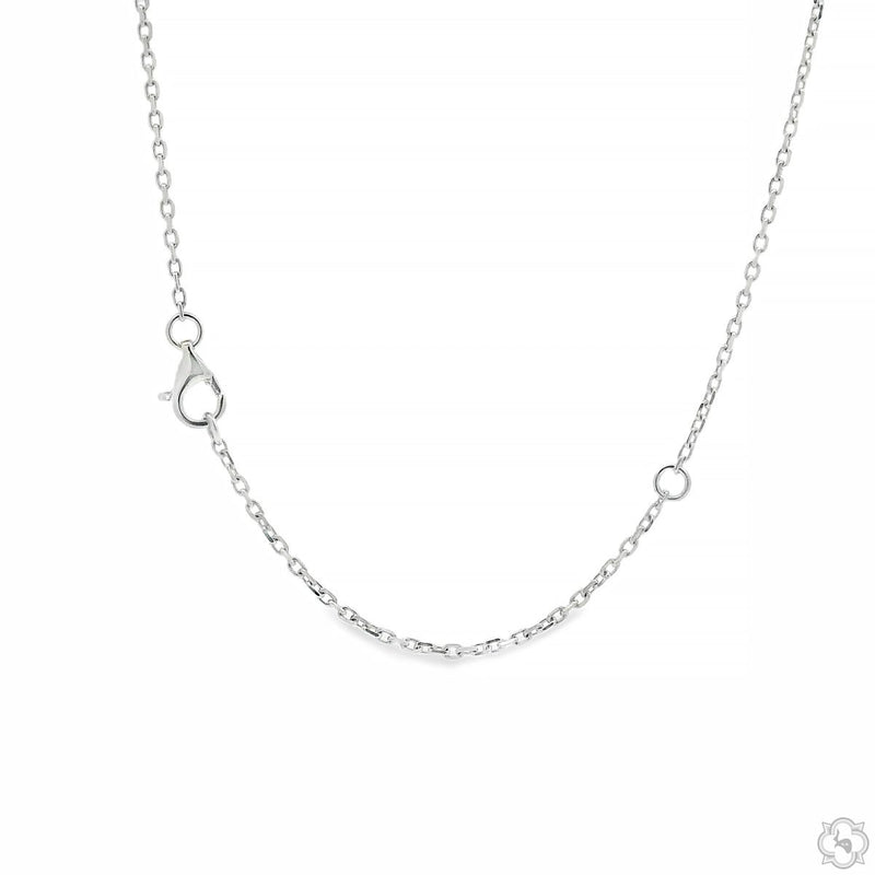 Oval Halo Diamond Necklace 70755 - Image 5