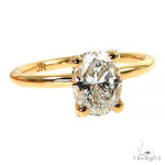 Oval Shape Diamond Engagement Ring 68837 - Image 2