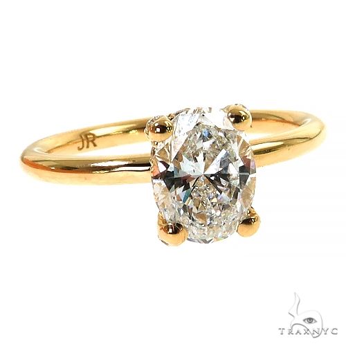 Oval Shape Diamond Engagement Ring 68837 - Image 2