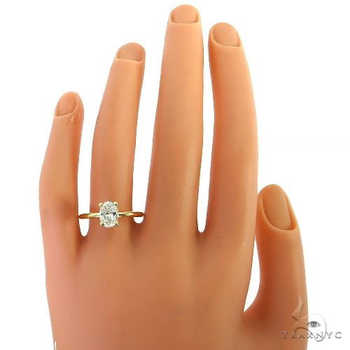 Oval Shape Diamond Engagement Ring 68837 - Image 6
