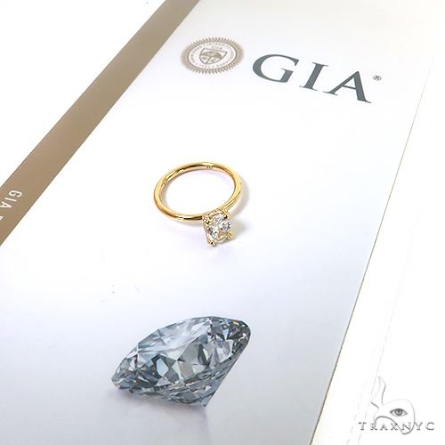 Oval Shape Diamond Engagement Ring 68837 - Image 7