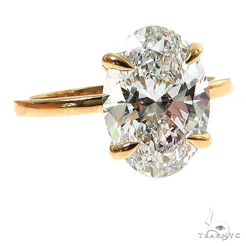 Oval Shape Diamond Engagement Ring 68838 - Image 2