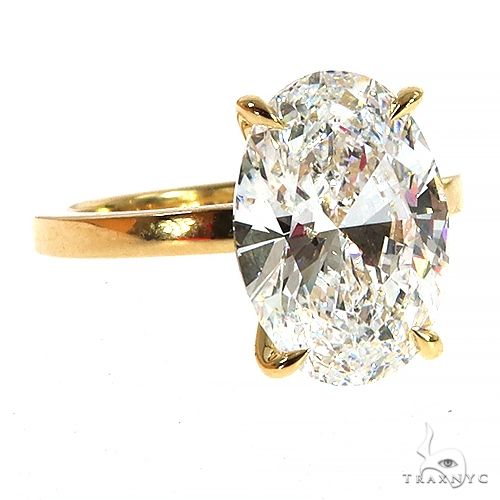 Oval Shape Diamond Engagement Ring (Lab) 68285 - Image 1