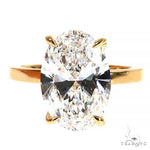 Oval Shape Diamond Engagement Ring (Lab) 68285 - Image 2