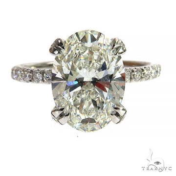 Oval Shape Diamond Engagement Ring (Lab) 68286 - Image 1