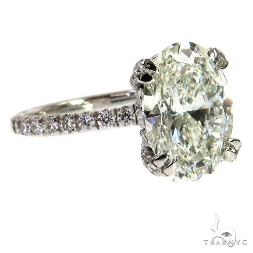 Oval Shape Diamond Engagement Ring (Lab) 68286 - Image 3