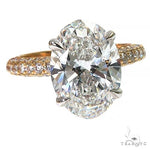 Oval Shape Diamond Engagement Ring (Lab) 68363 - Image 2