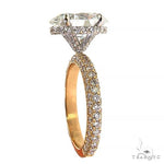 Oval Shape Diamond Engagement Ring (Lab) 68363 - Image 3