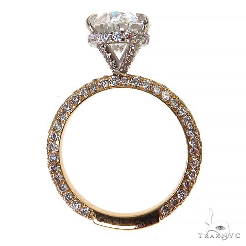 Oval Shape Diamond Engagement Ring (Lab) 68363 - Image 4