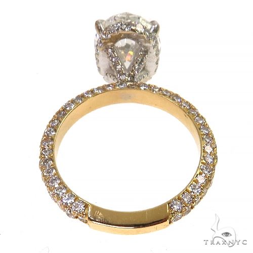 Oval Shape Diamond Engagement Ring (Lab) 68363 - Image 5
