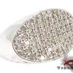 Oval Silver Diamond Ring 28061 - Image 1