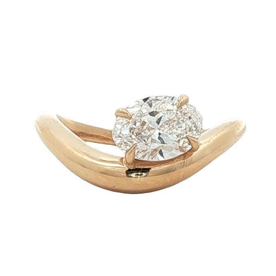 Oval Twist Diamond Ring 70886 - Image 1