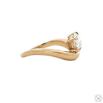 Oval Twist Diamond Ring 70886 - Image 3