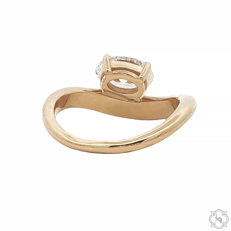 Oval Twist Diamond Ring 70886 - Image 5