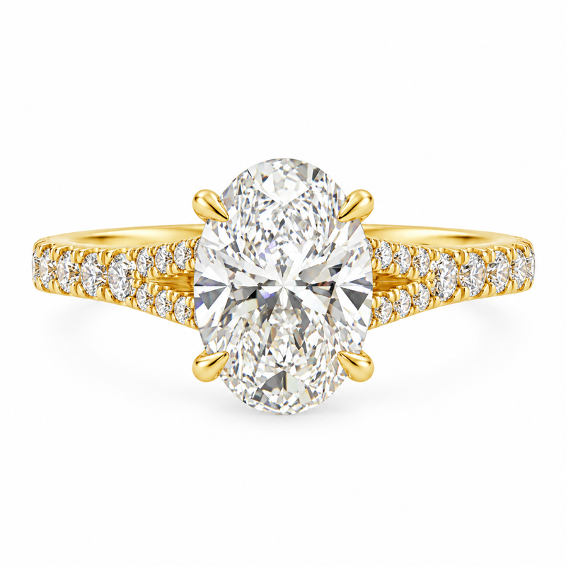 Oval Diamond Engagement Ring 2 Ct 71792