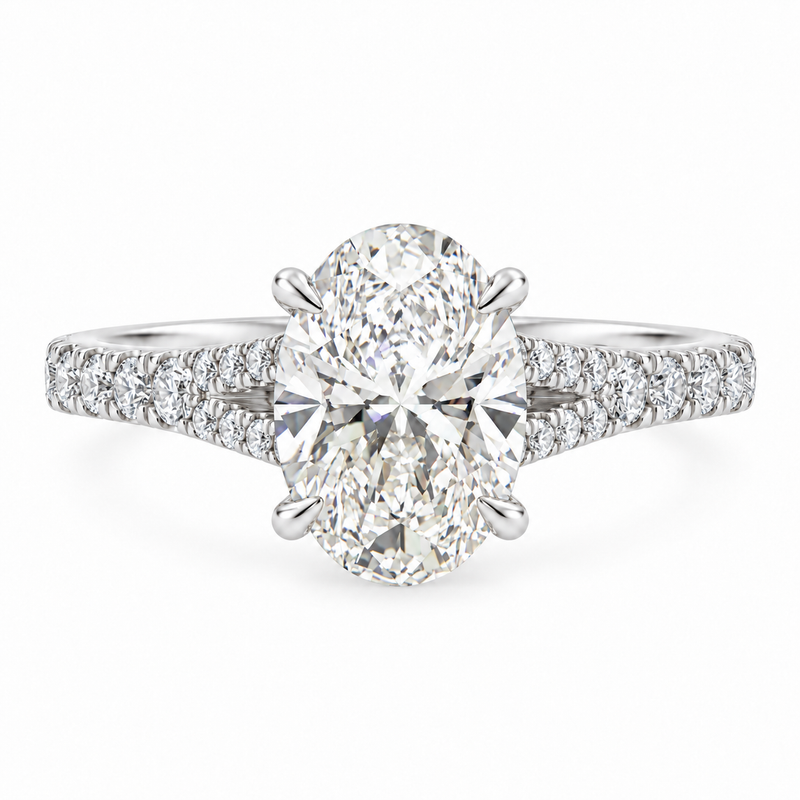 Oval Diamond Engagement Ring 2 Ct 71792