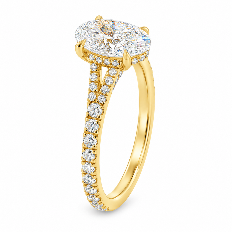 Oval Diamond Engagement Ring 2 Ct 71792
