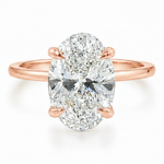 Oval Lab Grown Diamond Solitaire Engagement Ring 68285