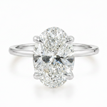 Oval Lab Grown Diamond Solitaire Engagement Ring 68285
