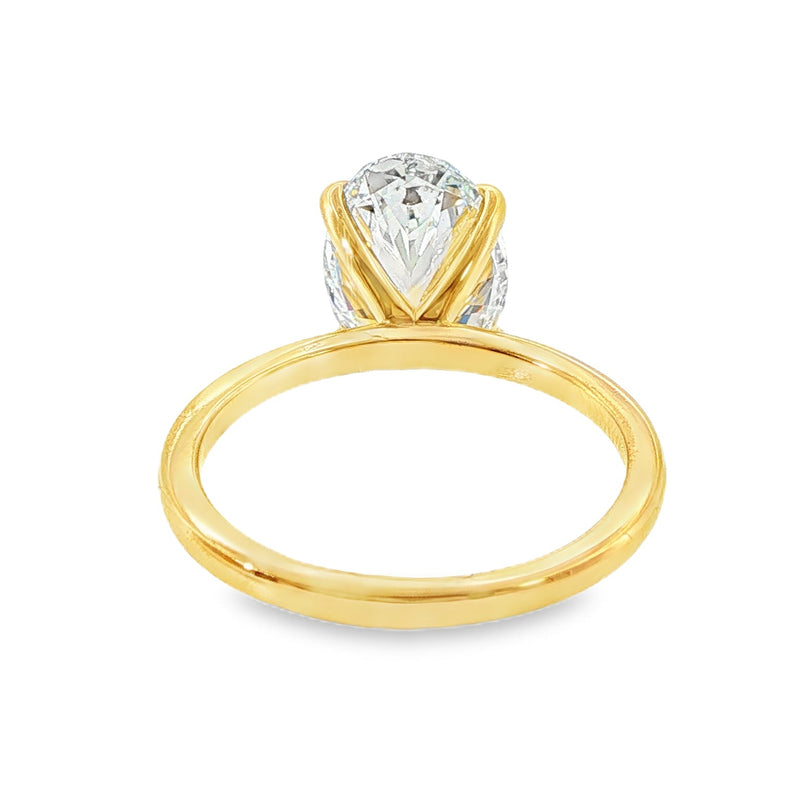 Oval Lab Grown Diamond Solitaire Engagement Ring 68285