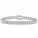 Oval Shape Diamond Tennis Bracelet 71810
