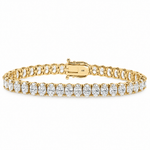 Oval Shape Diamond Tennis Bracelet 71810