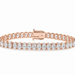 Oval Shape Diamond Tennis Bracelet 71810