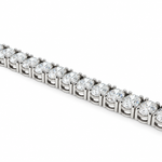 Oval Shape Diamond Tennis Bracelet 71810