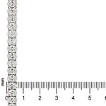 Oval Shape Diamond Tennis Bracelet 71810