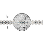 Oval Shape Diamond Tennis Bracelet 71810