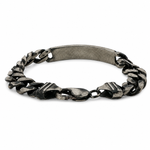 Oxidized Silver Custom Name Bracelet 10mm 71568
