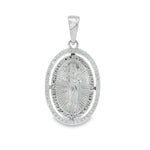 Prong Diamond Jesus Pendant 49506