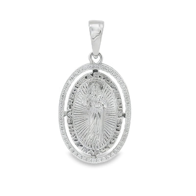 Prong Diamond Jesus Pendant 49506