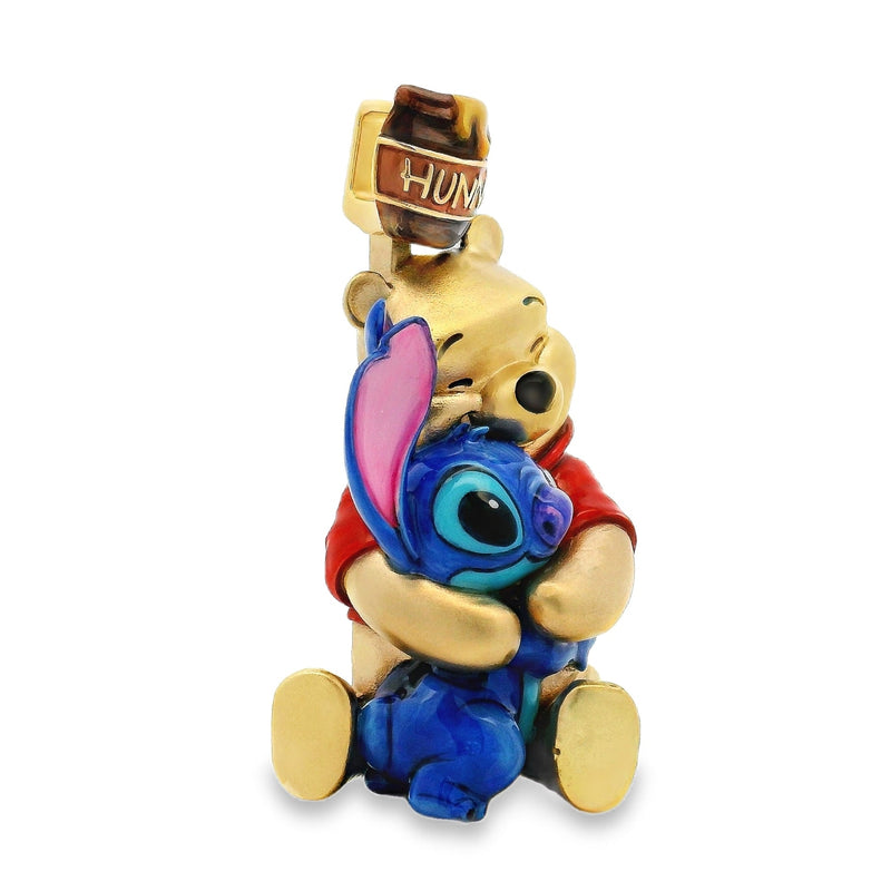 Custom Winnie the Pooh And Stitch Pendant With Enamel 70995