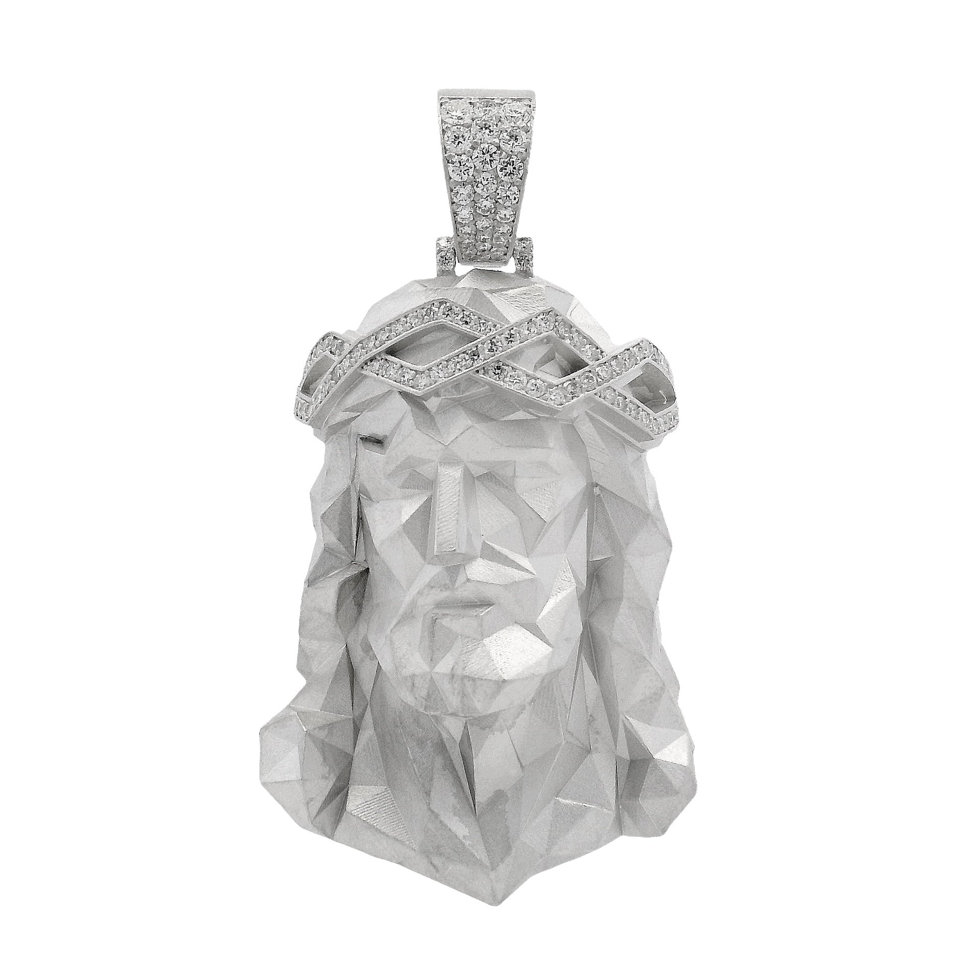 Silver Stealth Jesus Pendant 70942 | TraxNYC